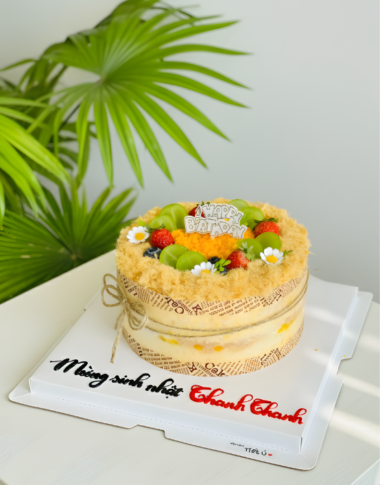 Bông lan trứng muối trang trí đơn giản