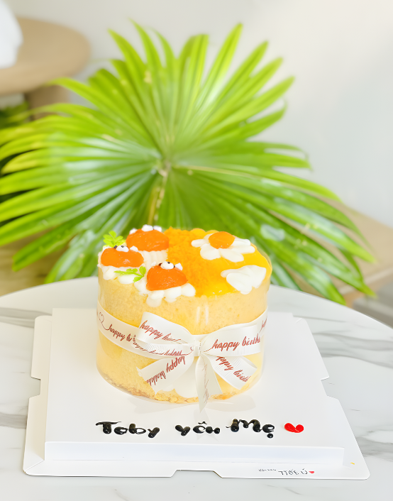 Bông lan trứng muối trang trí đơn giản