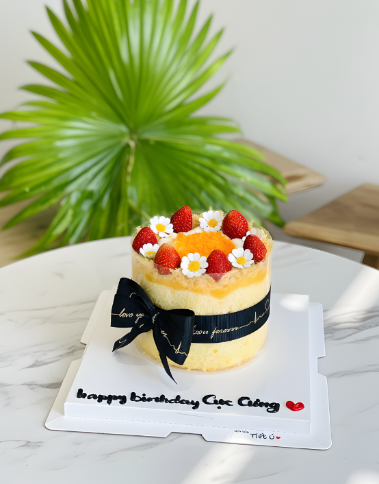 Bông lan trứng muối trang trí đơn giản