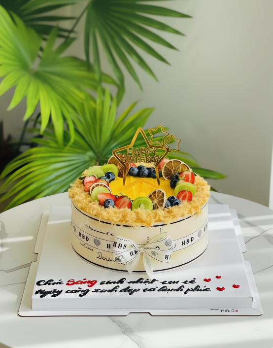 Bông lan trứng muối trang trí đơn giản