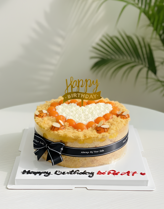 Bông lan trứng muối trang trí đơn giản