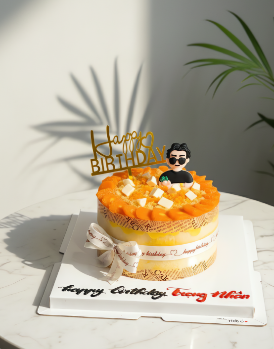 Bông lan trứng muối trang trí đơn giản