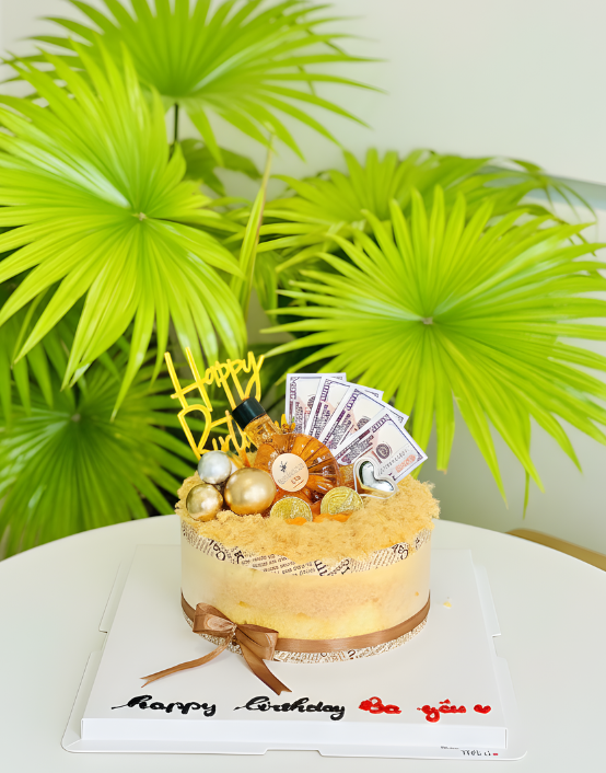 Bông lan trứng muối trang trí đơn giản