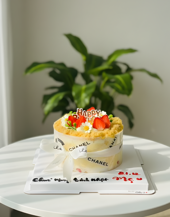 Bông lan trứng muối trang trí đơn giản